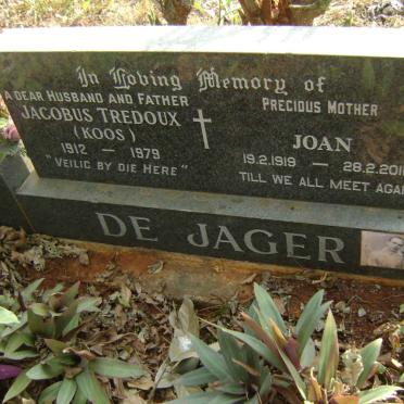 JAGER Jacobus Tredoux, de 1912-1979 &amp; Joan 1919-2011