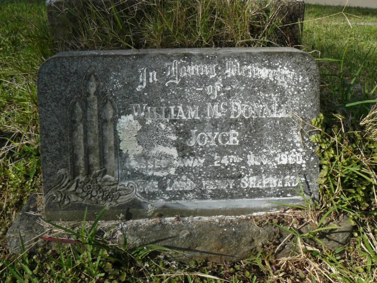 JOYCE William McDonald -1960