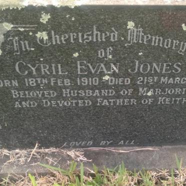 JONES Cyril Evan 1910-1969