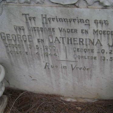 JOST George 1900-1944 &amp; Catherina 1905-1957