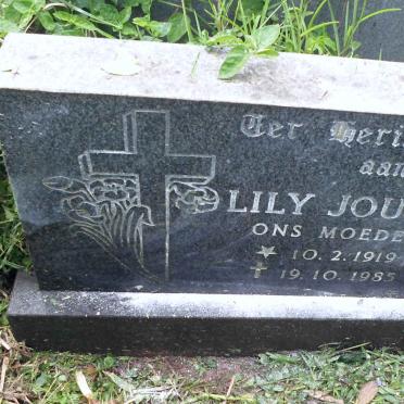 JOUBERT Lily 1919-1985