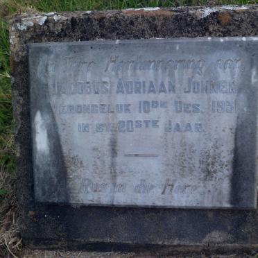 JONKER Jacobus Adriaan -1931