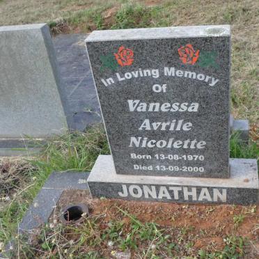 JONATHAN Vanessa Avrile Nicolette 1970-2000