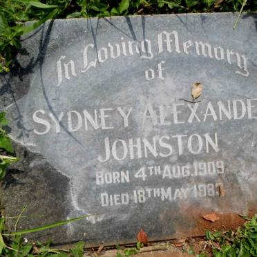 JOHNSTON Sydney Alexander 1909-1983