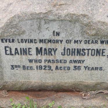 JOHNSTONE Elaine Mary -1929