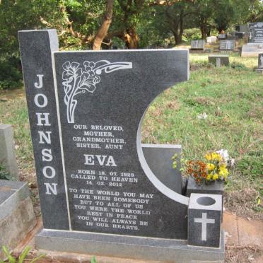 JOHNSON Eva 1929-2012