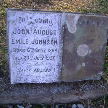 JOHNSON John August Emile 1864-1956