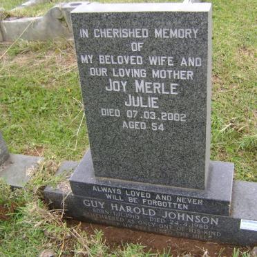 JOHNSON Guy Harold 1910-1980 :: JULIE Joy Merle  -2002