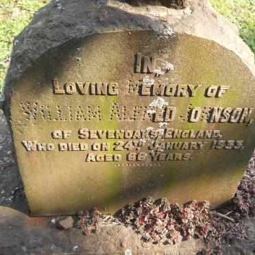 JOHNSON William Alfred -1933