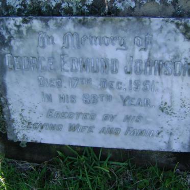 JOHNSON George Edmund -1951