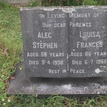JOHNSON Alec Stephen -1938 &amp; Louisa Frances -1966