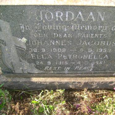 JORDAAN Johannes Jacobus 1909-1959 &amp; Ella Petronella 1915-1961 :: JORDAAN Annette 1933-1991