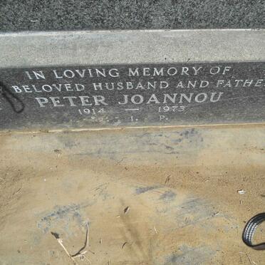 JOANNOU Peter 1914-1973