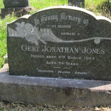 JONES Gert Jonathan -1954