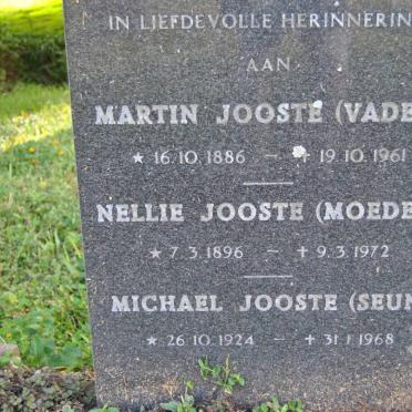 JOOSTE Martin 1886-1961 &amp; Nellie 1896-1972 :: JOOSTE Michael 1924-1968