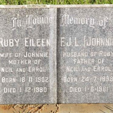 JOHNSTONE Forbes John Lawrence 1898-1981 &amp; Ruby Eileen 1902-1980