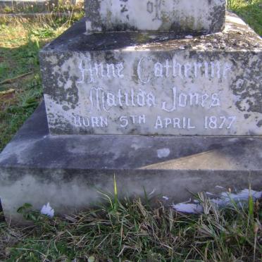 JONES Anne Catherine Matilda 1877-