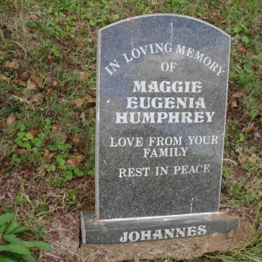 JOHANNES Maggie Eugenia Humphrey
