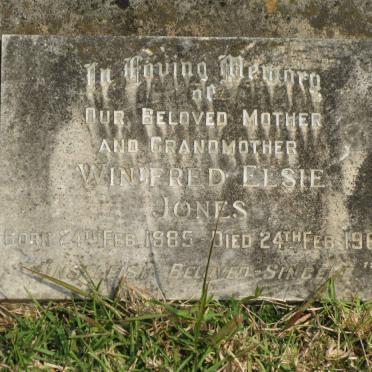 JONES Winifred Elsie 1885-1965