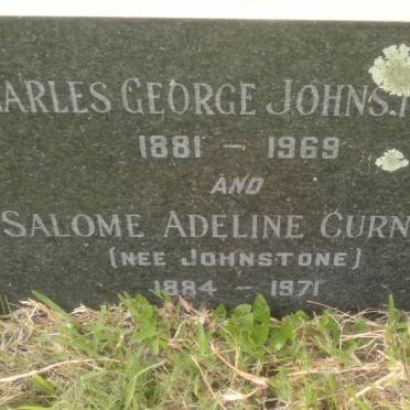 JOHNSTONE Charles George 1881-1969 :: CURNOW Salome Adeline nee JOHNSTONE 1884-1971
