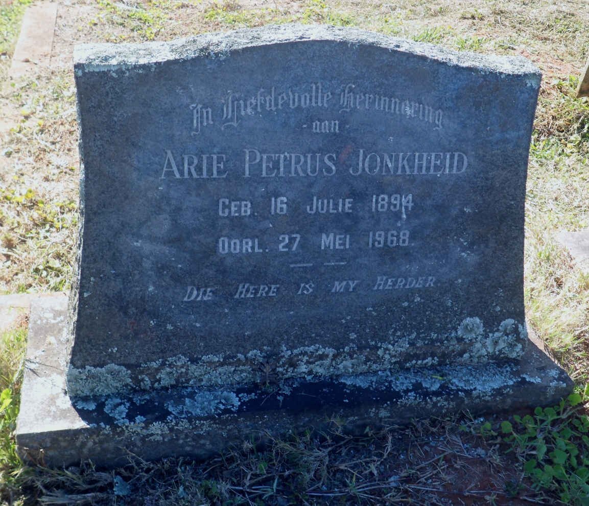 JONKHEID Arie Petrus 1894-1968