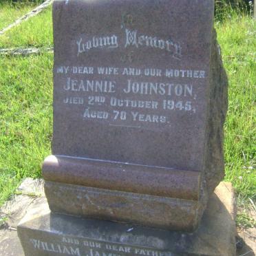 JOHNSTON William James -1963 &amp; Jeannie -1945