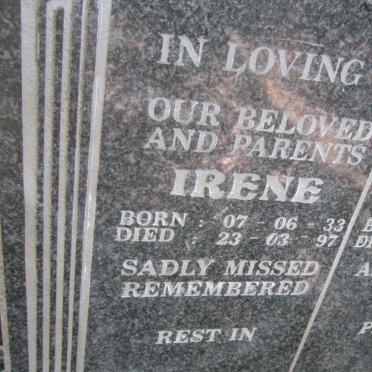 JOHNSTONE Bobby 1931-1979 &amp; Irene 1933-1997 