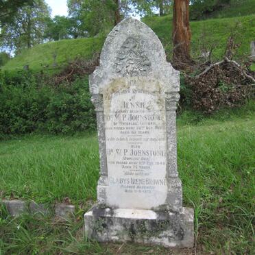 JOHNSTONE W.P. -1940 &amp; Jennie -1930 :: BROWNE Gladys Irene nee JOHNSTONE -1973