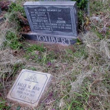 JOUBERT John 1926-2000 &amp; Dorothy 1928-1990 :: RAW Sally M. 1954-2013