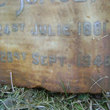 JONGE Jan Johannes Hermanus, de 1881-1946