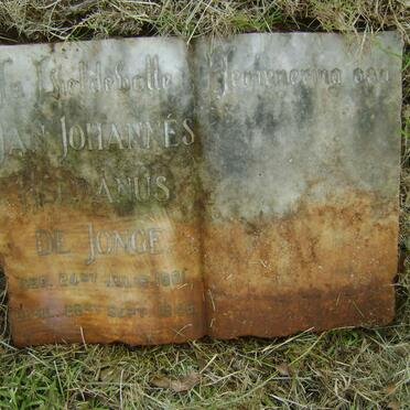 JONGE Jan Johannes Hermanus, de 1881-1946