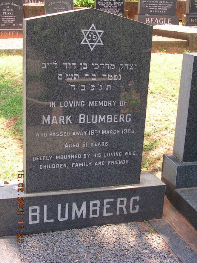 BLUMBERG Mark -1980