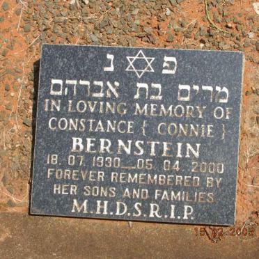 BERNSTEIN Constance 1930-2000