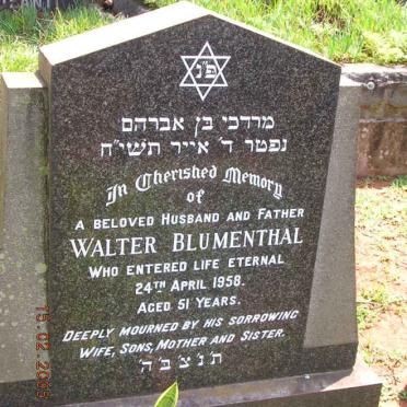 BLUMENTHAL Walter -1958