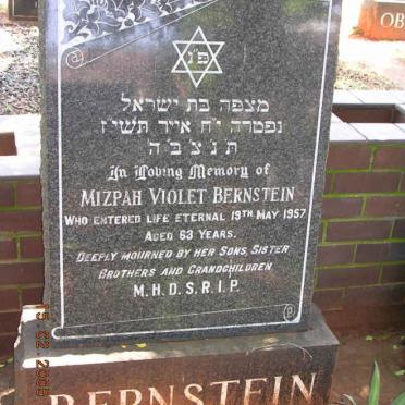 BERNSTEIN Mizpah Violet -1957