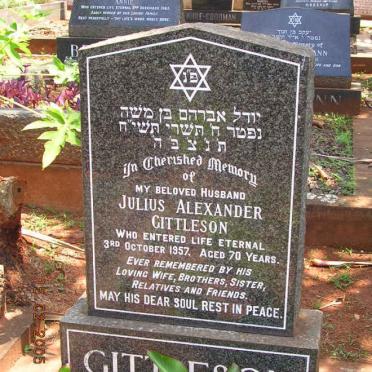 GITTLESON Julius Alexander -1957