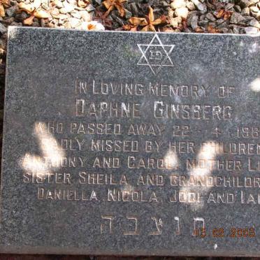 GINSBERG Daphne -1988