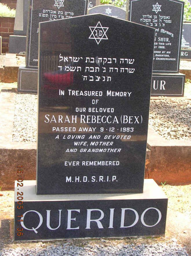 QUERIDO Sarah Rebecca -1983