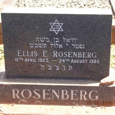 ROSENBERG Ellis E. 1923-1969