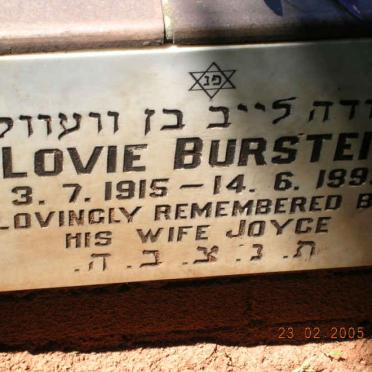 BURSTEIN Lovie 1915-1993