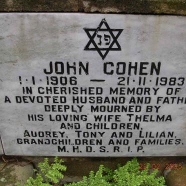 COHEN John 1906-1983