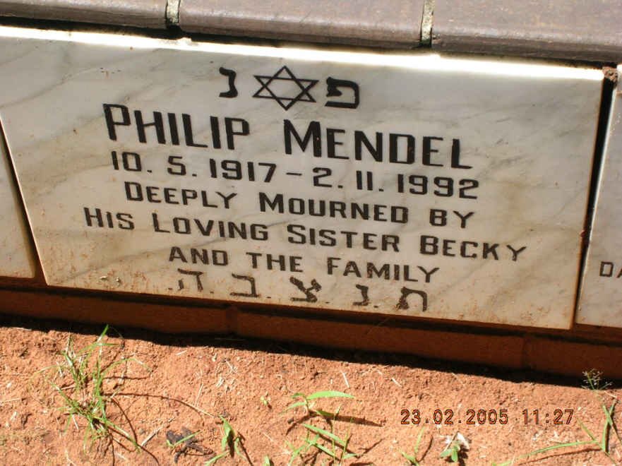 MENDEL Philip 1917-1992