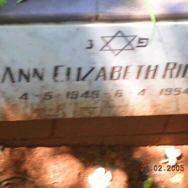 RILEY Ann Elizabeth 1949?-1994