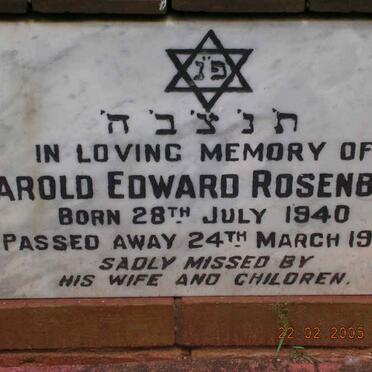 ROSENBERG Harold Edward 1940-1975