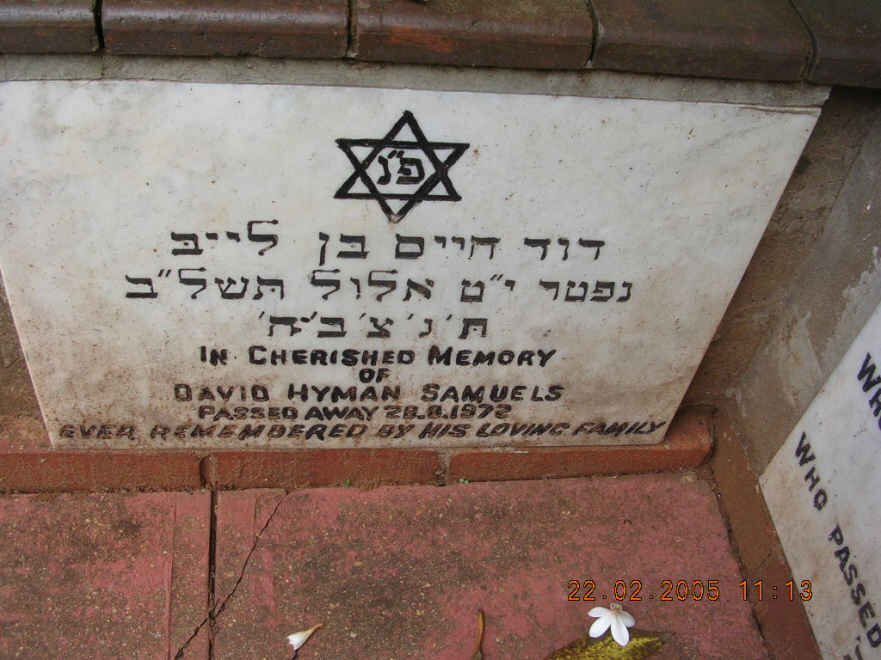 SAMUELS David Hyman -1972