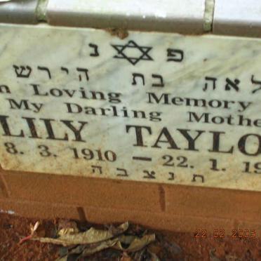 TAYLOR Lily 1910-1997