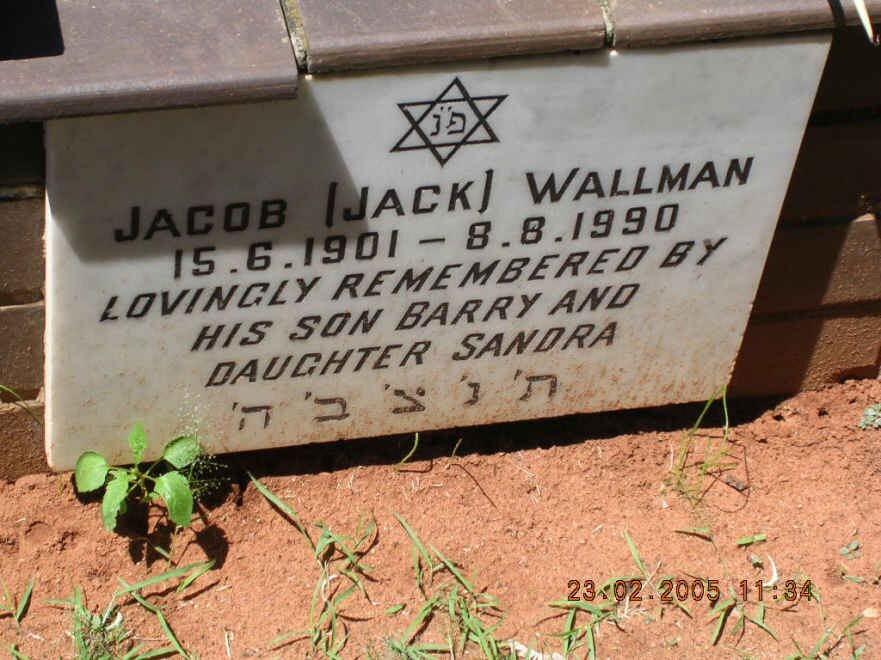 WALLMAN Jacob 1901-1990