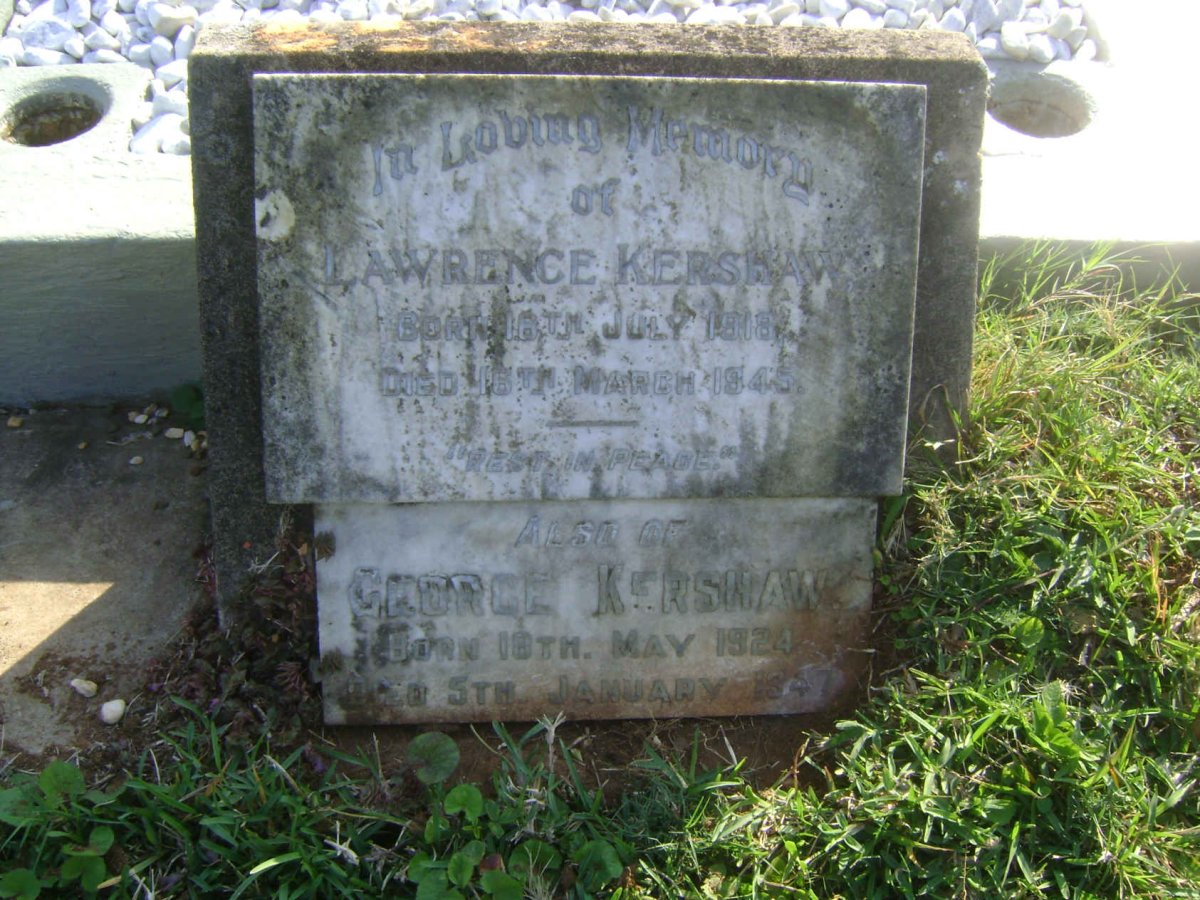 KERSHAW Lawrence 1918-1945 :: KERSHAW George 1924-1947