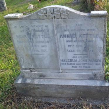 KETTLE Henry -1931 &amp; Annie -1941 :: PARKES Malcolm John -1955