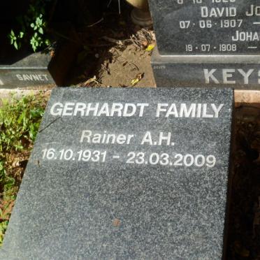 GERHARDT Rainer A.H. 1931-2009